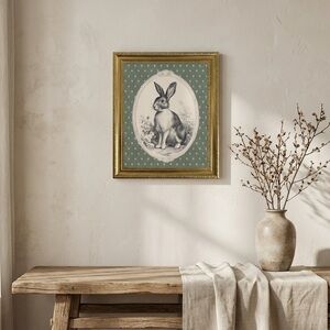 Vintage Rabbit Wall Art